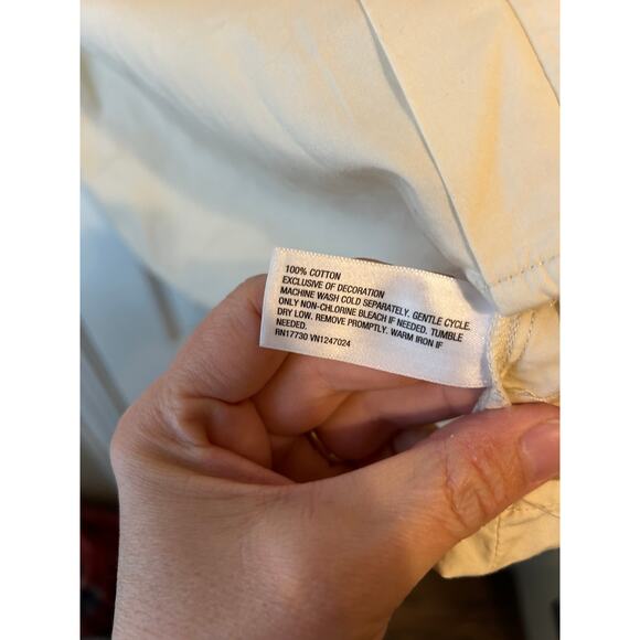 Future Collective XL Short Sleeve Cream Pullover Dress Shirt - Picture 6 of 7